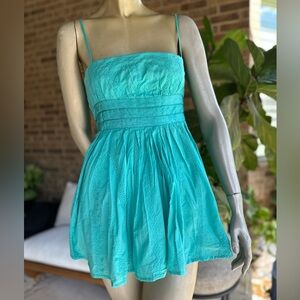 BCBG Girls Cotton Eyelet Peplum Top- Women’s Medium